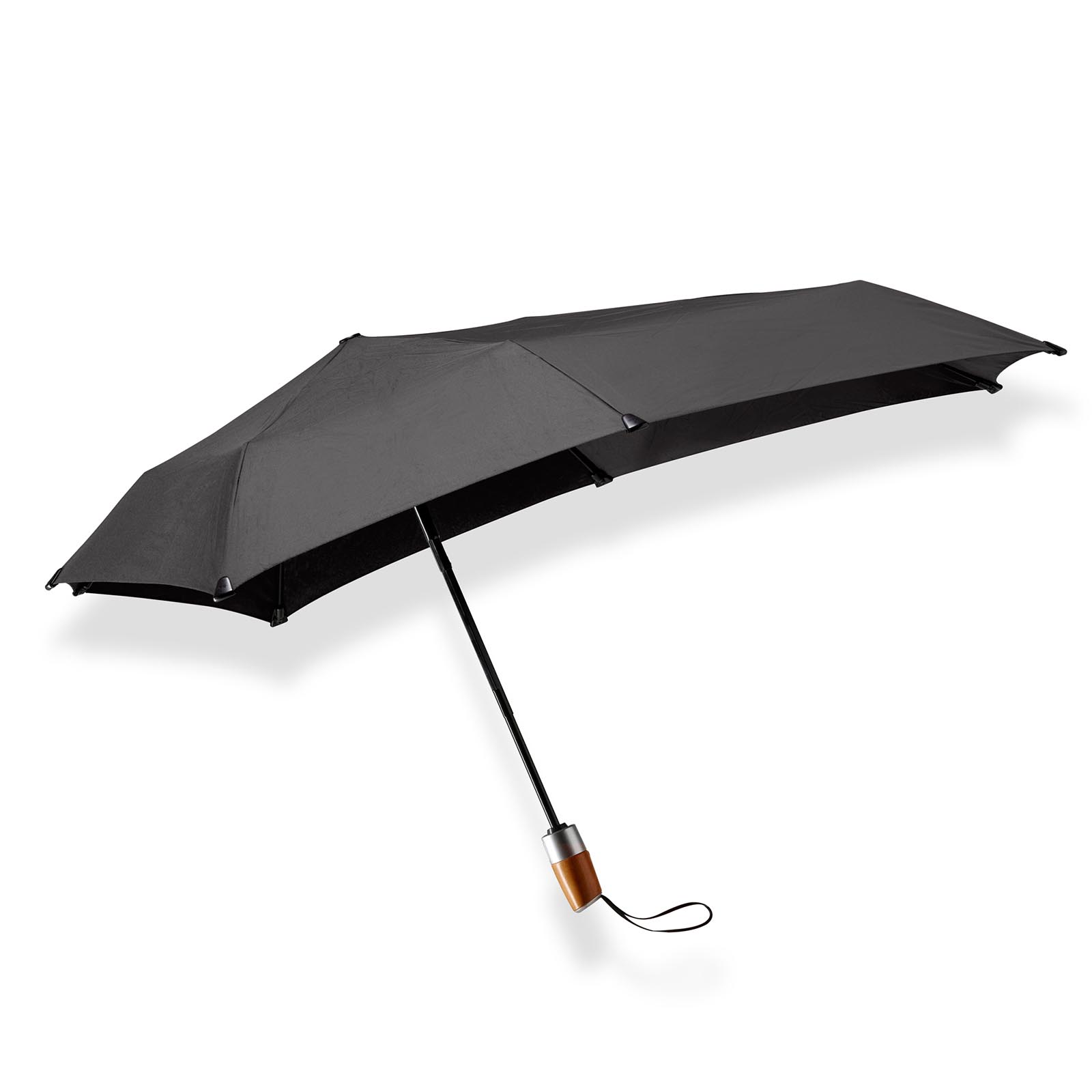 Monnik punt dichters Zwarte opvouwbare paraplu mini automatic deluxe kopen? senz° mini automatic  deluxe pure black